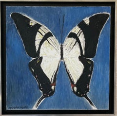 Magnifique papillon à queue d'hirondelle moderniste français d'été