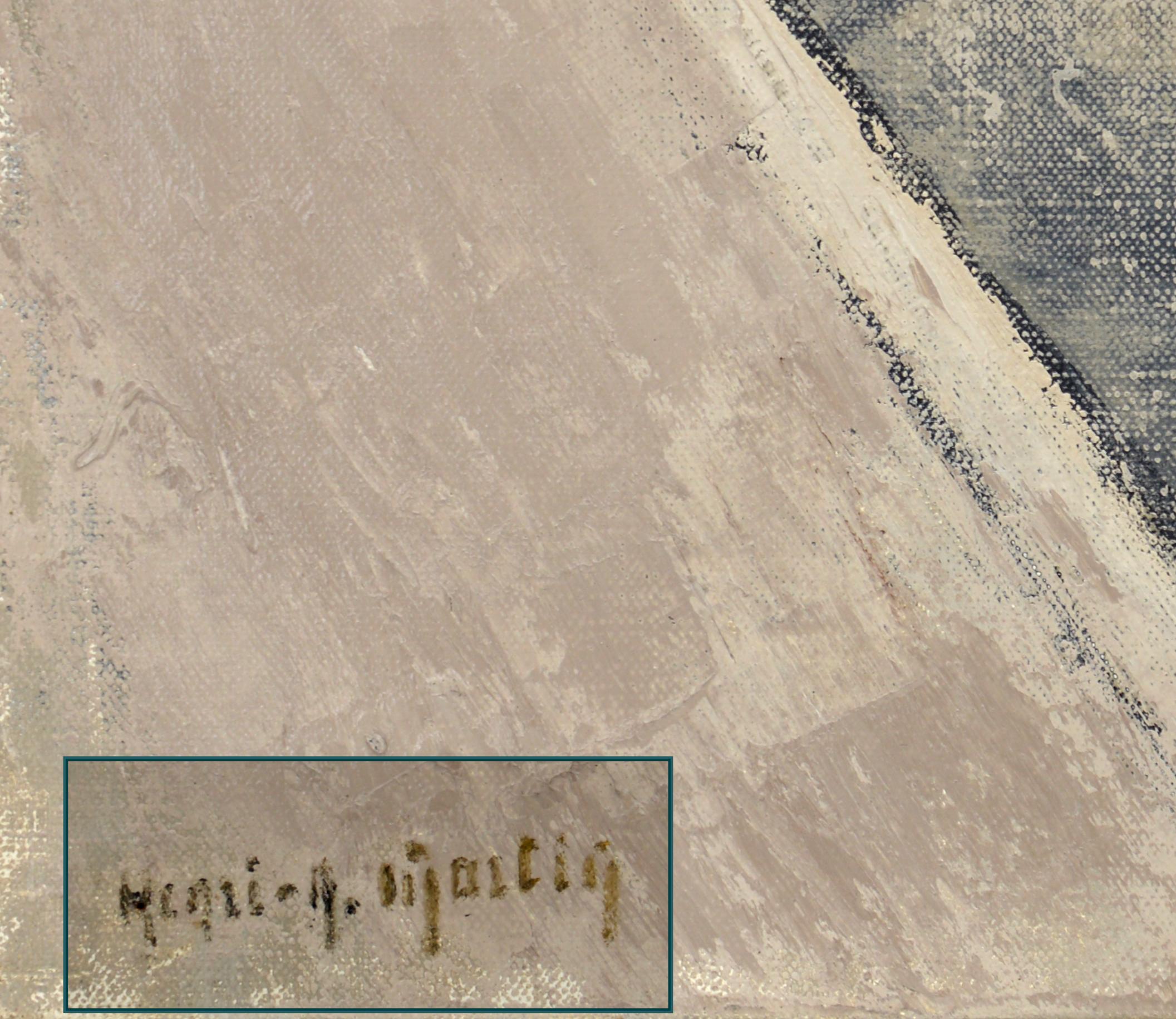 Notre-Dame de Paris Öl auf Leinwand von Henri André Martin 1960 im Angebot 2