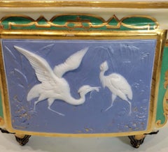 Henri Ardant Japonisme Porcelain Jardiniere 19th C.