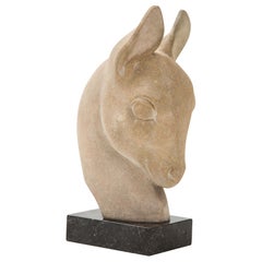 H. Baron Doe's Head Skulptur:: Frankreich:: ca. 1930-40