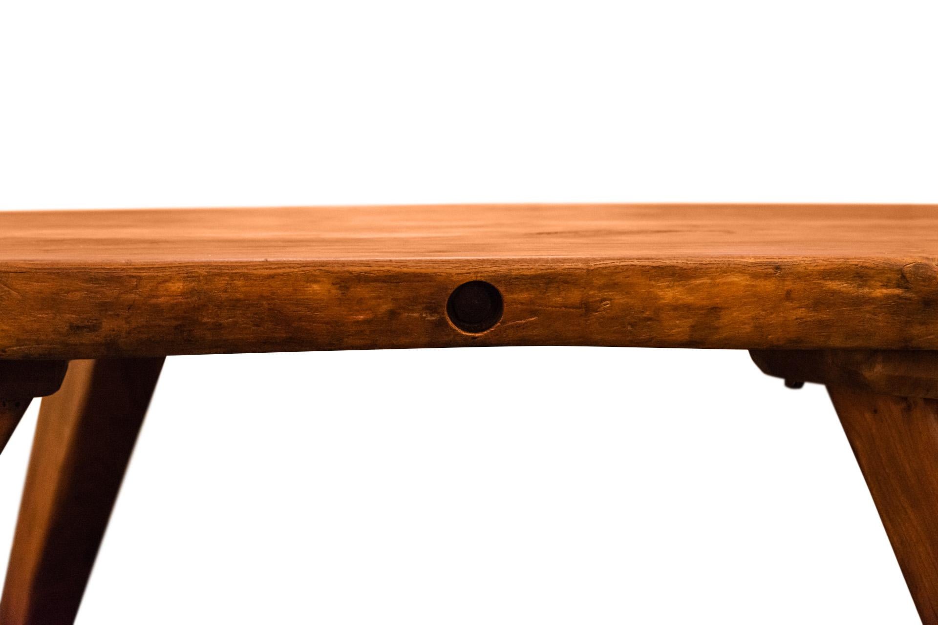 Elegance Holz Tisch, um 1960, Frankreich im Angebot 2