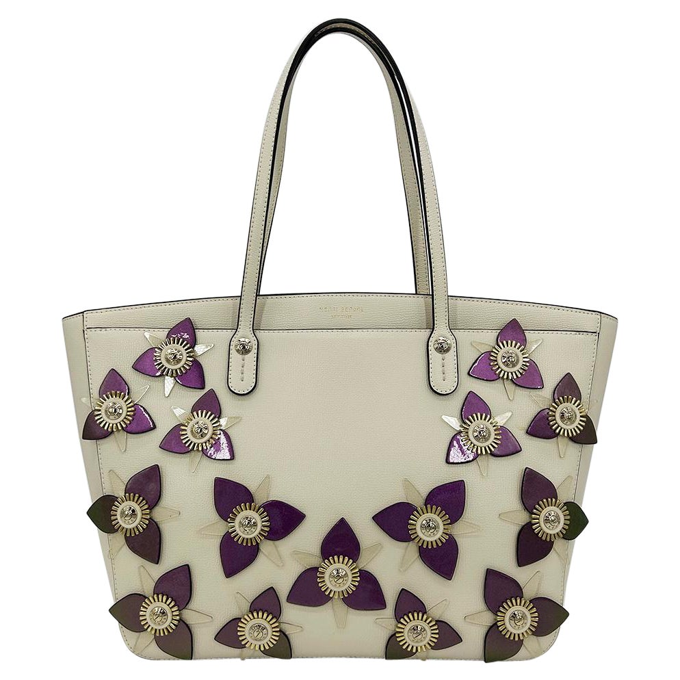 Tote di Henri Bendel Crema West 57th con applicazioni floreali