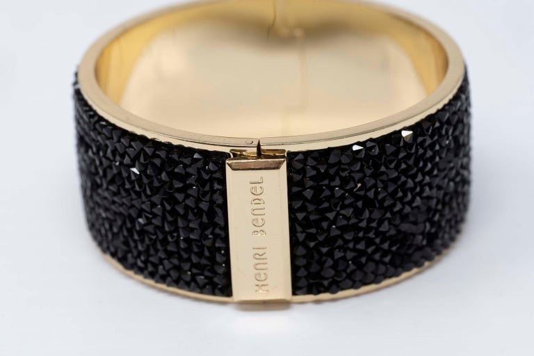 Henri Bendel NY Gold Tone Crystal Bracelet For Sale at 1stDibs | gold  crystal bracelet, henri bendel bracelet, henri bendel ring