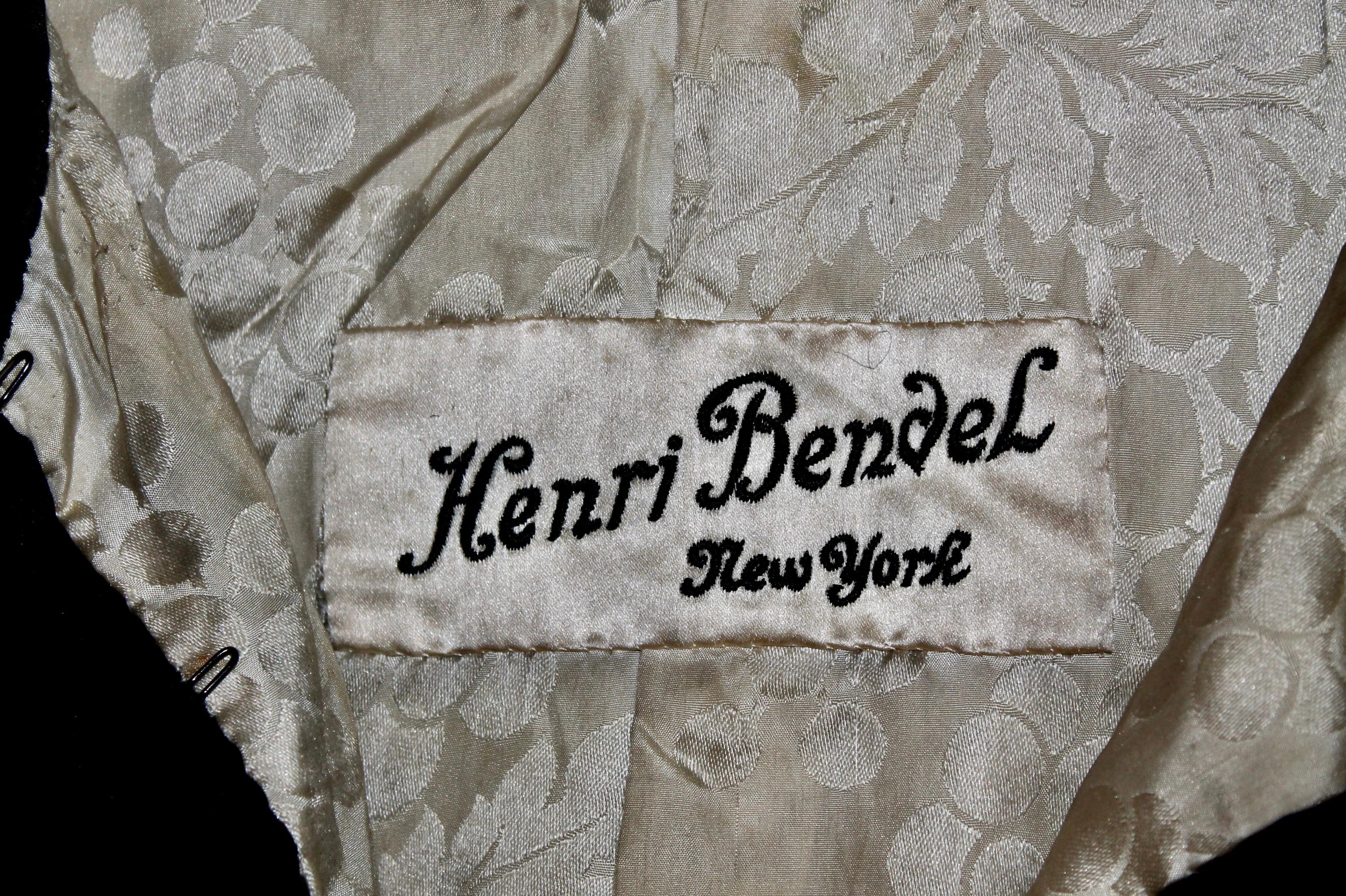 Henri Bendel Vintage Riding Habit Black velvet For Sale 10