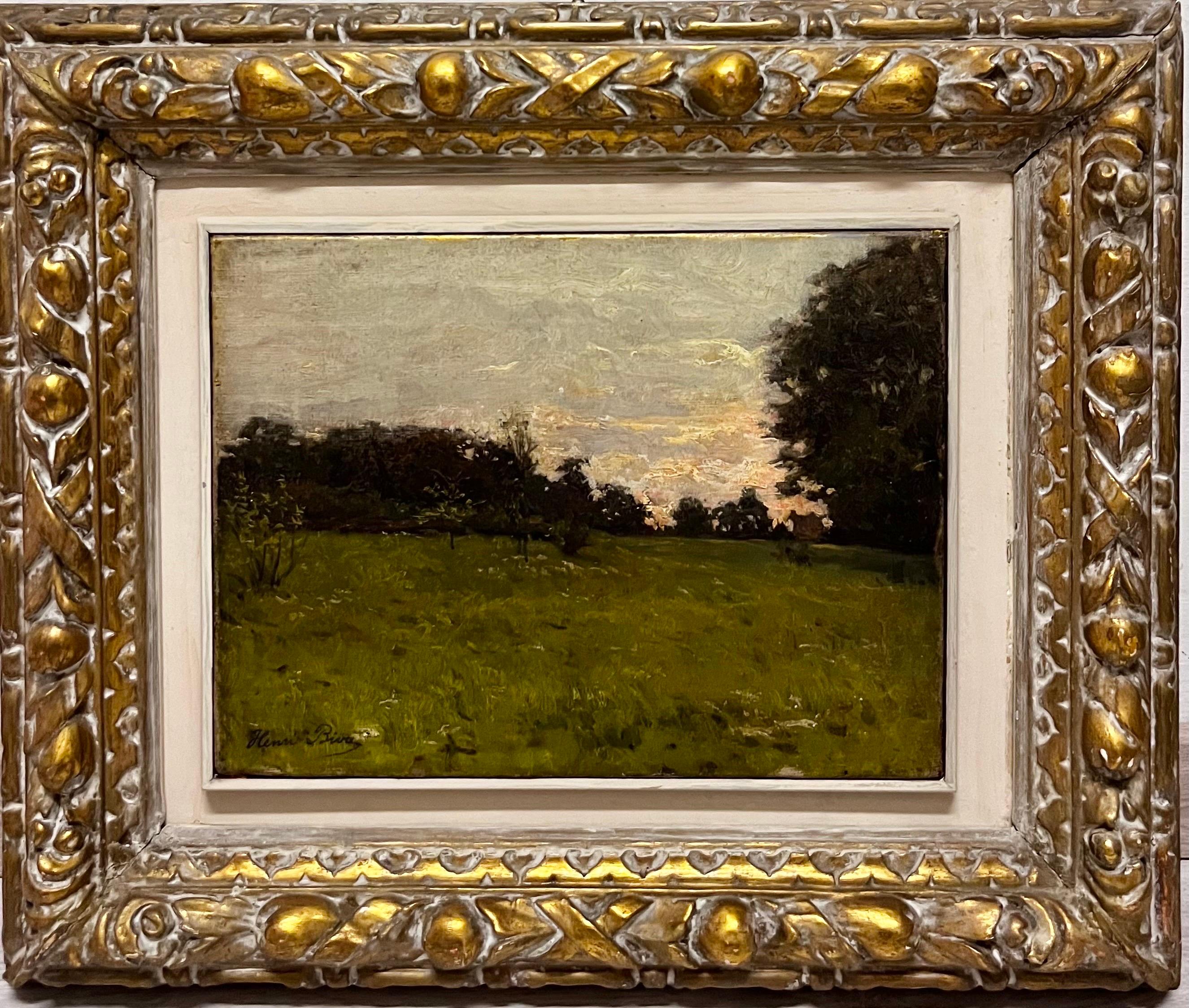 Henri Biva Landscape Painting - "Paesaggio"  Olio cm. 36 x 27