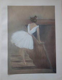 Ballerina in the Stairs - Original lithograph (1897/98)