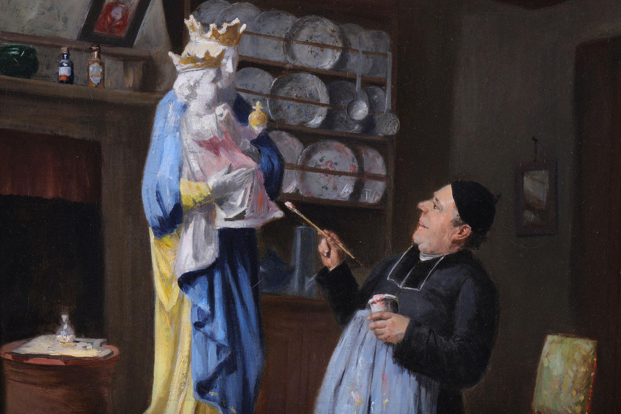 Le Cardinal Peinture de la Vierge Marie en vente 3