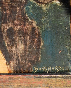 Modernist Nude Portrait by Henri Burkhard