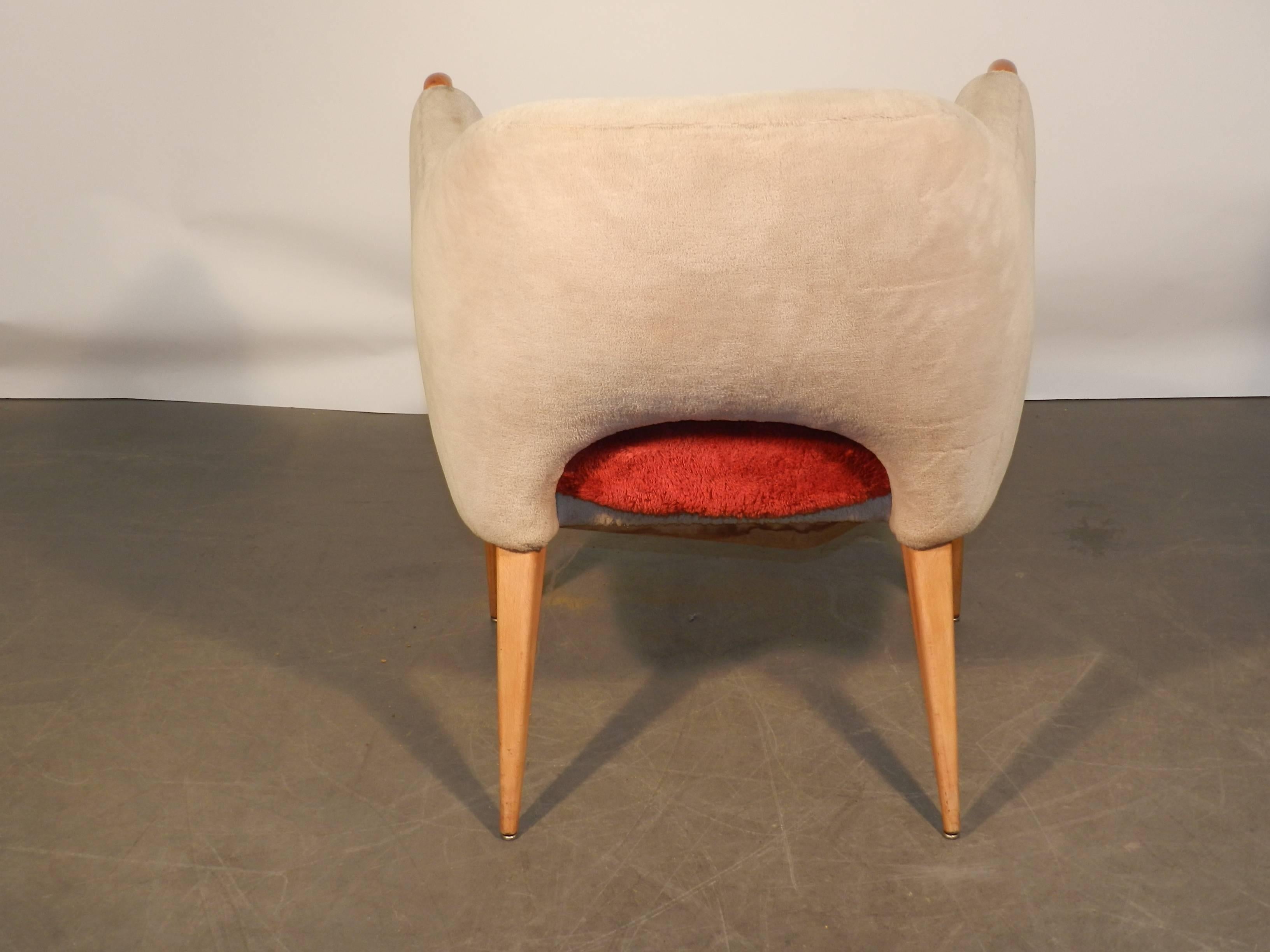 Poltrona Henri Caillon Edizione Erton, 1950-1955 circa.