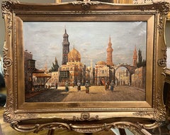 FINE Original Antike von H. Carnier 19. Jahrhundert Britische OLD MASTER OIL PAINTING