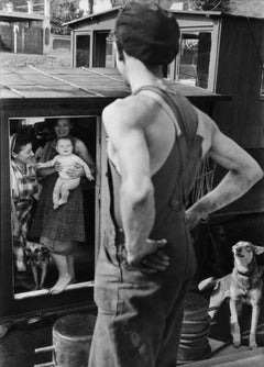 Bougival, Yvelines, France, 1956 - Henri Cartier-Bresson (Noir et blanc)