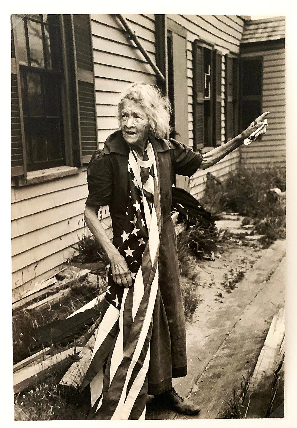 Henri Cartier-Bresson Black and White Photograph - Cape Cod Woman on the Fourth of July, Documentary Portrait Photography 