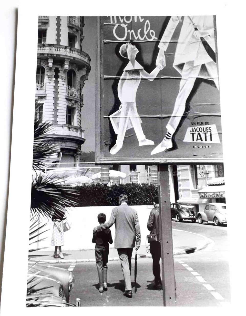 Jacques Tati and Alain Becourt - Photograph by Henri Cartier-Bresson - 1958