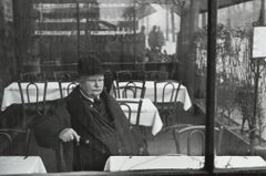 Man at Cafe, Avenue du Maine, Paris