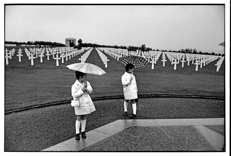 Henri Cartier-Bresson Black and White Photograph - Omaha Beach, US Cemetery, Normandy, France