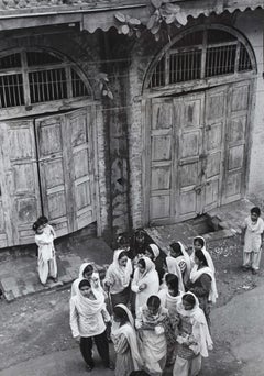 Women in Refugee Camp, Jammu, Kashmire, India, Vintage Gelatin Silver Print