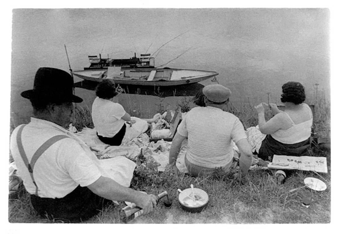 Sunday on the Banks of the River Marne - Photograph by Henri Cartier-Bresson