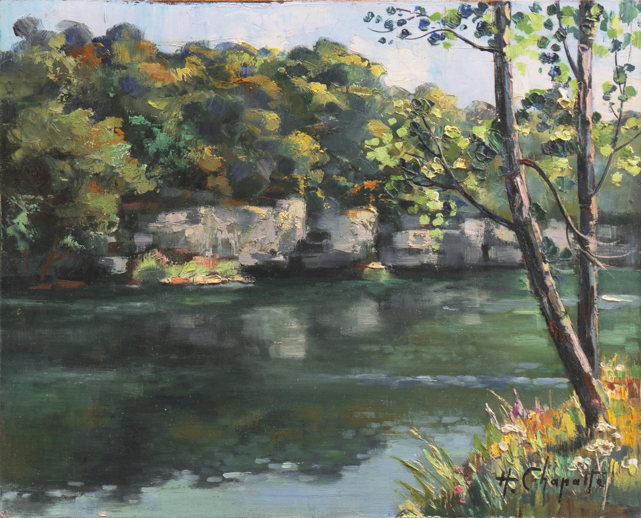 'Valley of the Loue, Near Castle Clerion', Paris, Grand Prix International, Oil