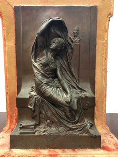 Henri Chapu - Relief en bronze