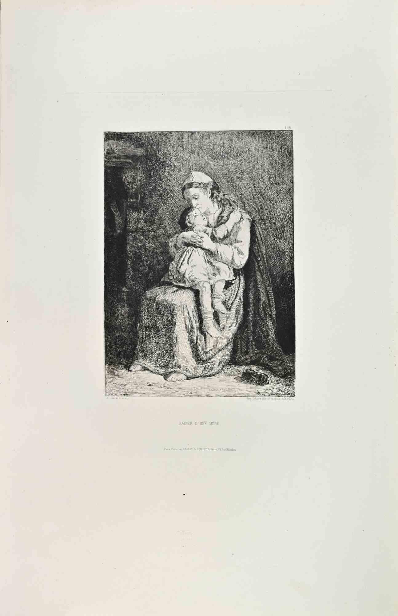 Baiser d'Une Mère is an artwork realized by Henri Charles Guérard in the 1870s.

Etching.

Image size:24x17

Good conditions.



Realized for the "Société des Aquafortistes. Born on the initiative of the publisher Alfred Cadart, the Société des
