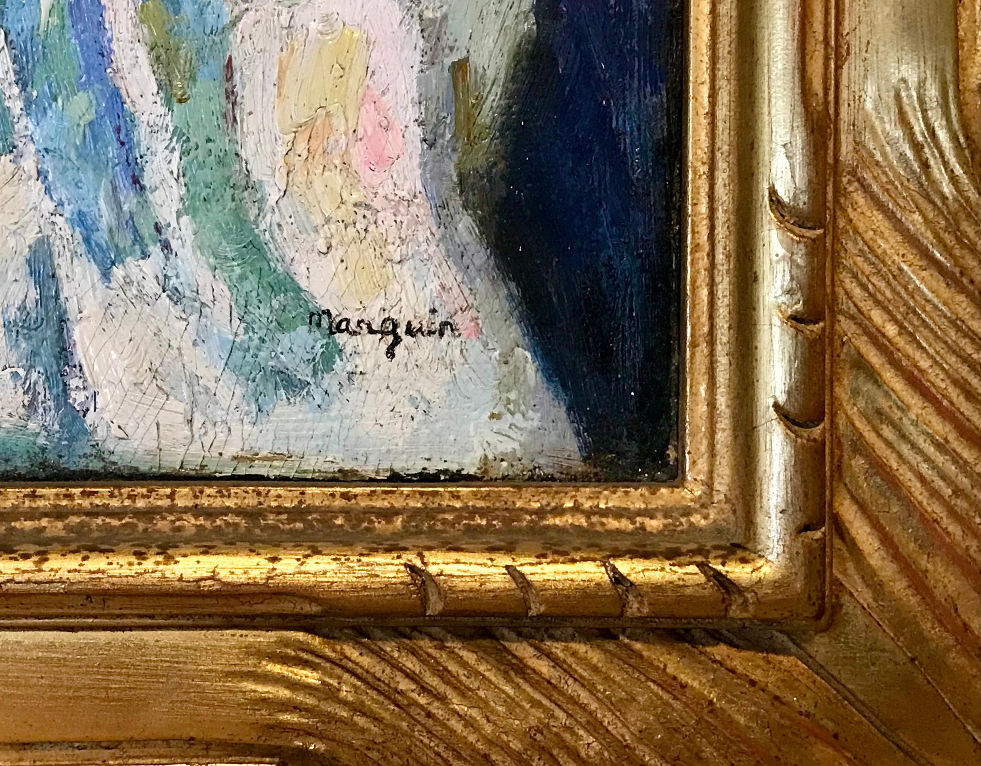 Henri Charles Manguin Lebendiges Blumen- und Früchtestillleben Ölgemälde im Angebot 5