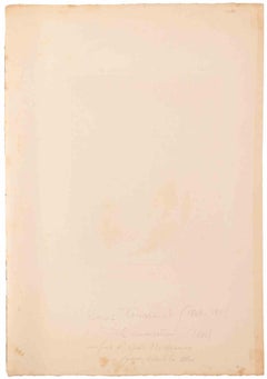 La Conversation - Etching by H.-C. Toussaint - 1880