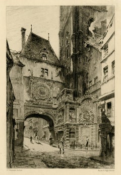 La Grosse Horloge (Côté de la Fontaine) de C.H. Toussaint - 1880