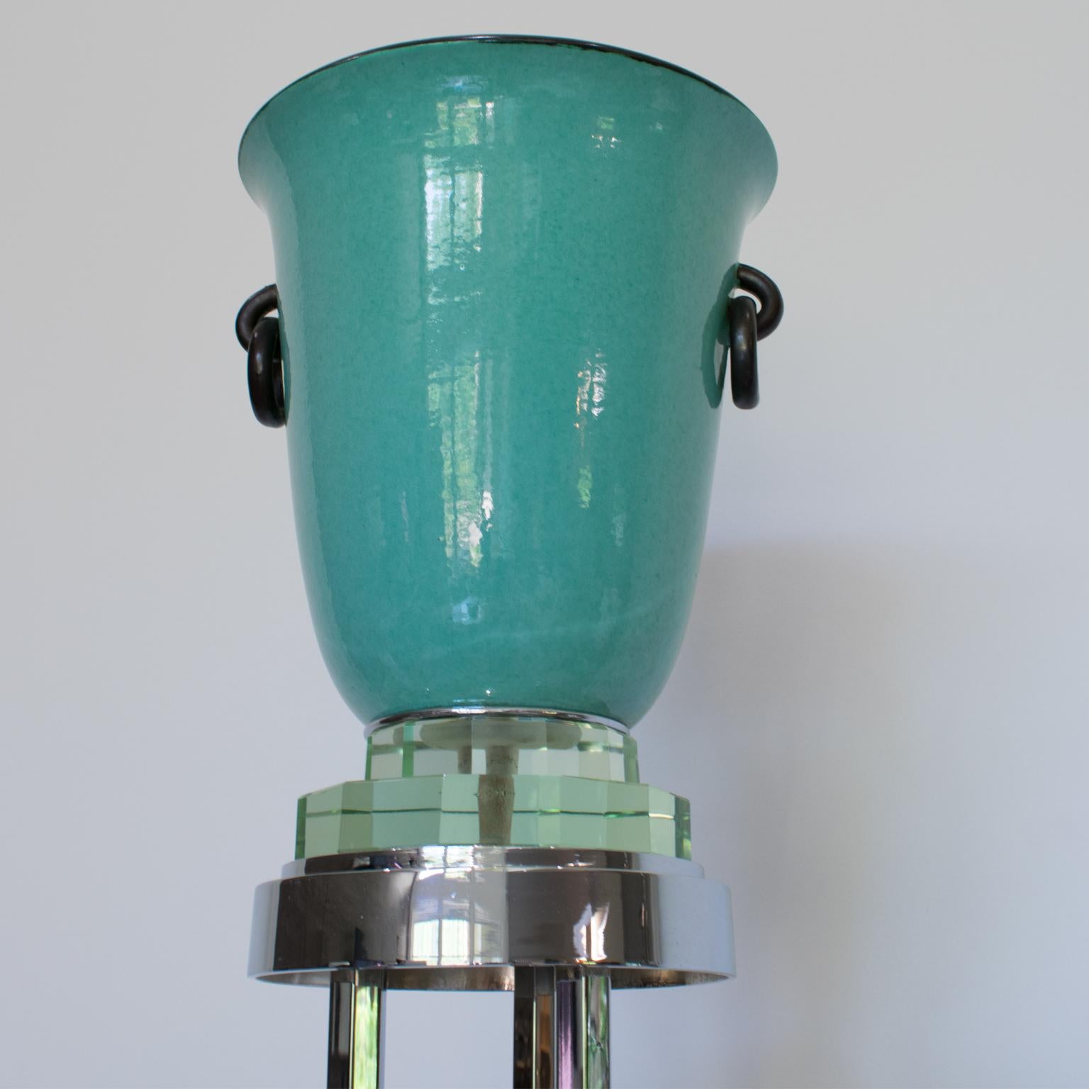 Français Henri Chaumeil Lampadaire Torchère, France circa 1930 en vente