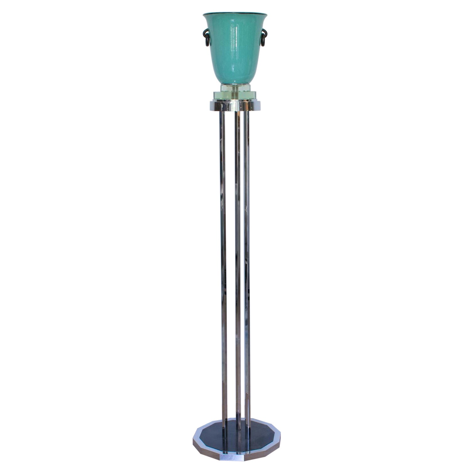 Henri Chaumeil Uplight Floor Lamp Torchère, France circa 1930