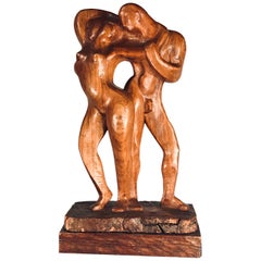 Henri Collomb, französischer Künstler, 20. Jahrhundert, "Couple Dansant"