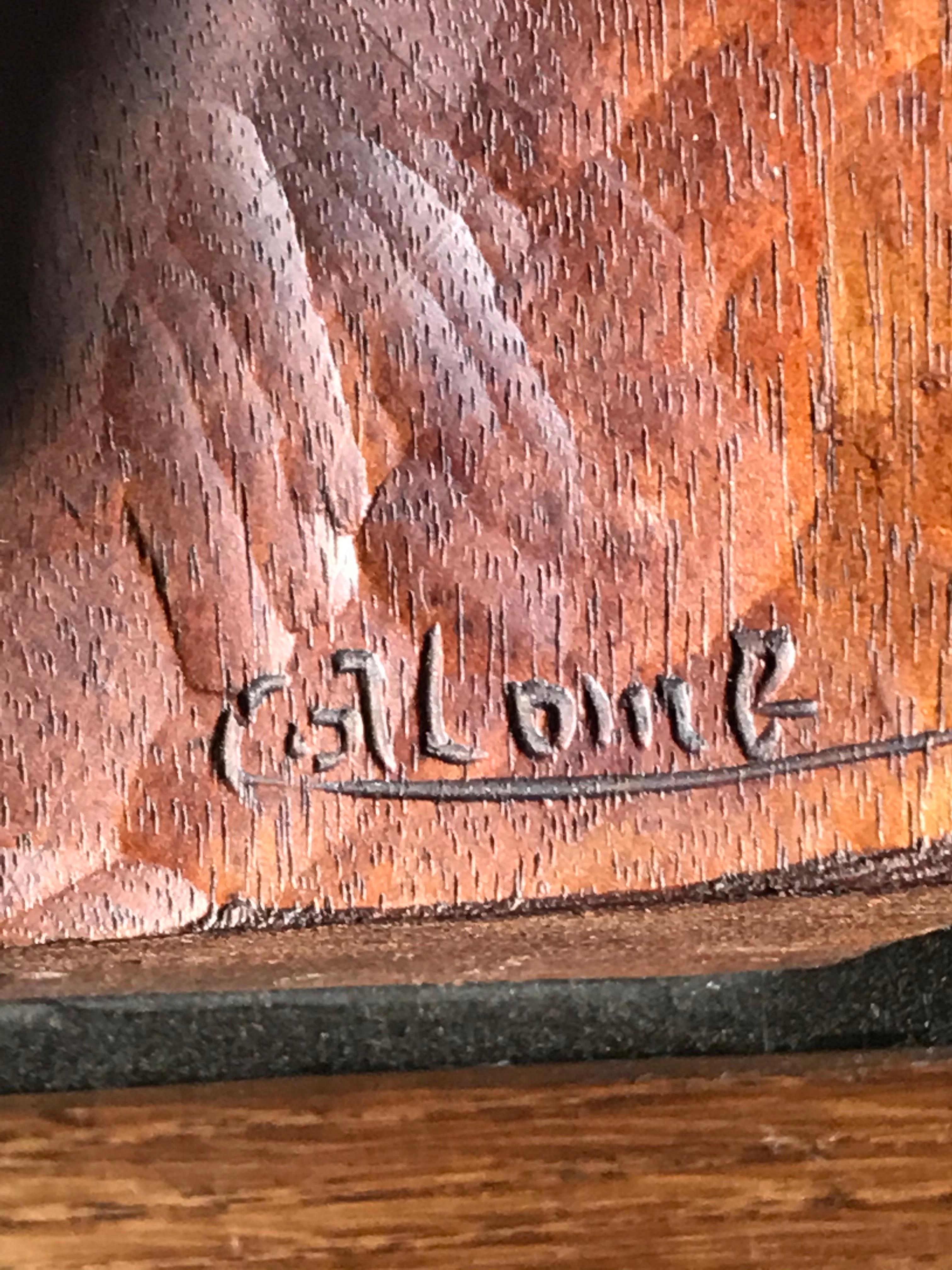 Hand-Carved Henri Collomb, French Artist 20th Century, “Nu Féminin Allongé” For Sale
