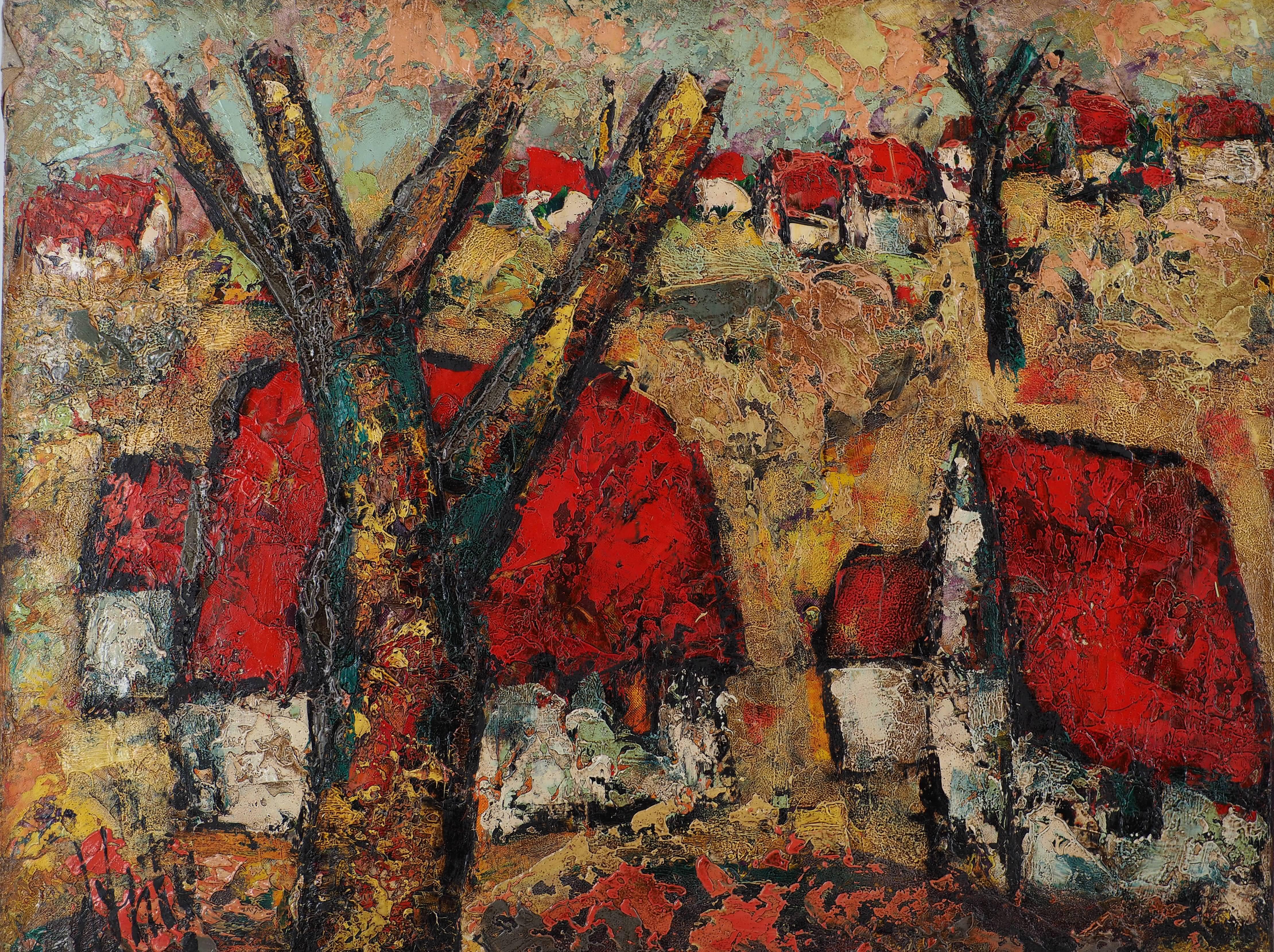 Henri d'Anty
Bretagne : Les Toits Rouges

Huile originale sur toile
Signé en bas à gauche
Sur toile 60 x 73 cm (c. 24 x 29 inch)

Excellent état