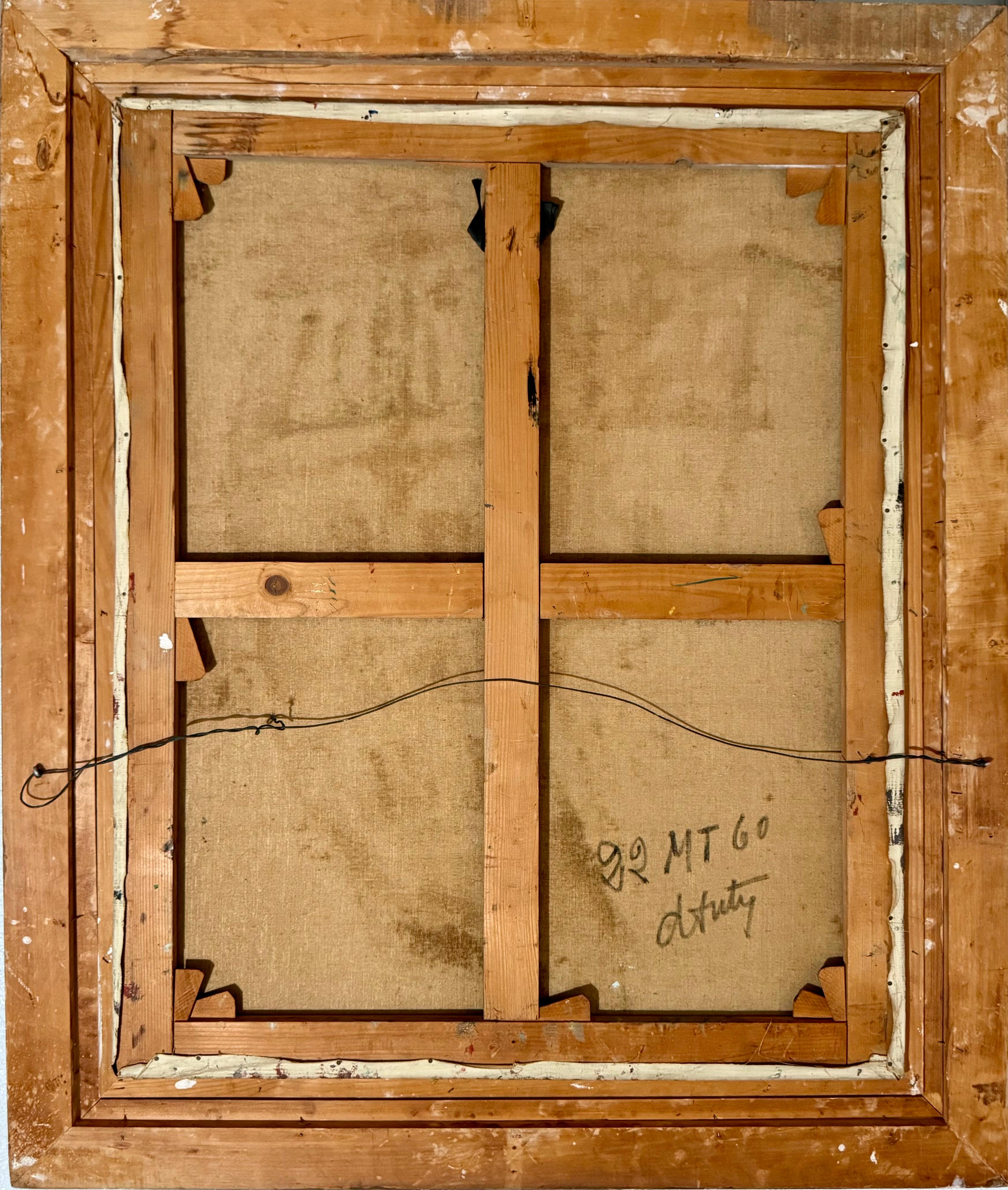 Peinture à l'huile expressionniste Henry D'anty, grande rue parisienne moderniste en vente 2