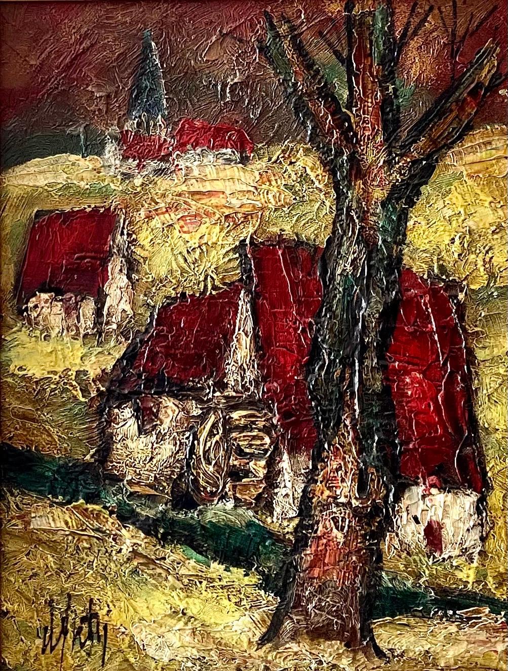 Encadré 21 X 18  toile 13 X 10

Henri Maurice D'Anty, artiste français classé,Henry d'Anty 1910-1998
Né en 1910 à Belleville, France. Décédé le 4 décembre 1998.
Études à l'Académie de la Grande Chaumière et à l'Académie Julian Paris. Peintre de
