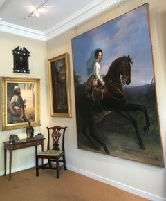 C19th Portrait Princesse de Joinville of Brazil - Spectacular fit for a palace