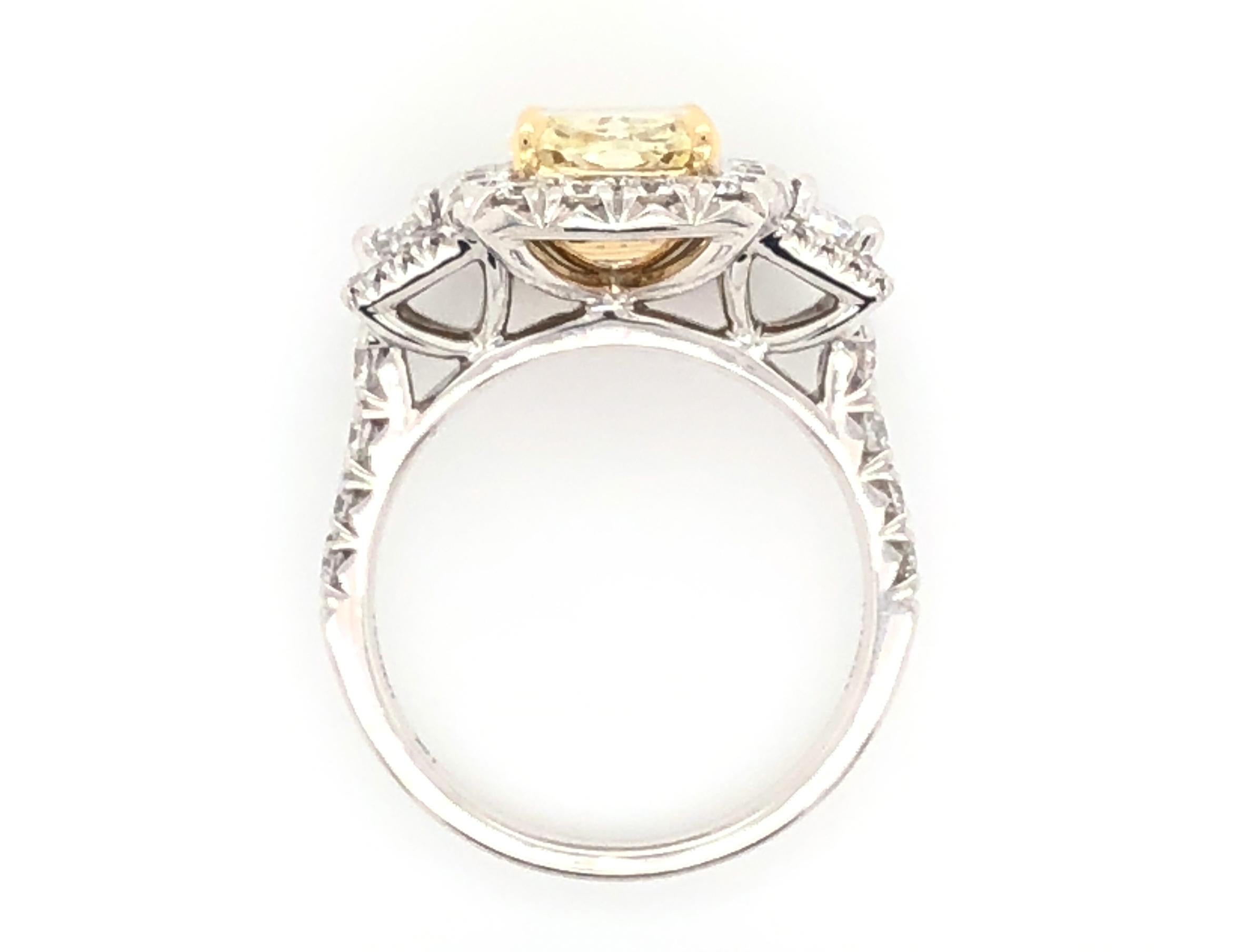 canary diamond wedding ring