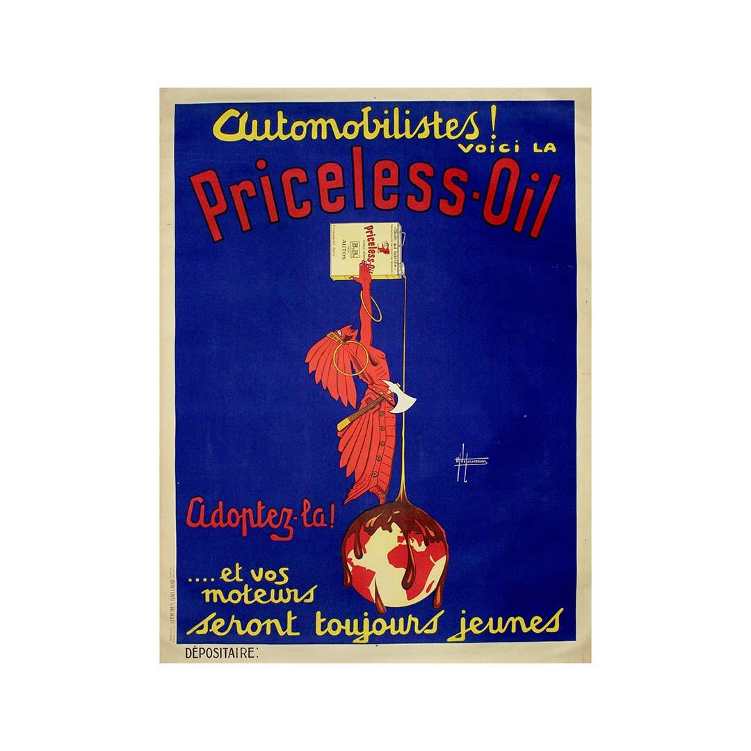 Originales Werbeplakat von Henri de Laurencin aus dem Jahr 1928 – preisloses Öl! im Angebot 1