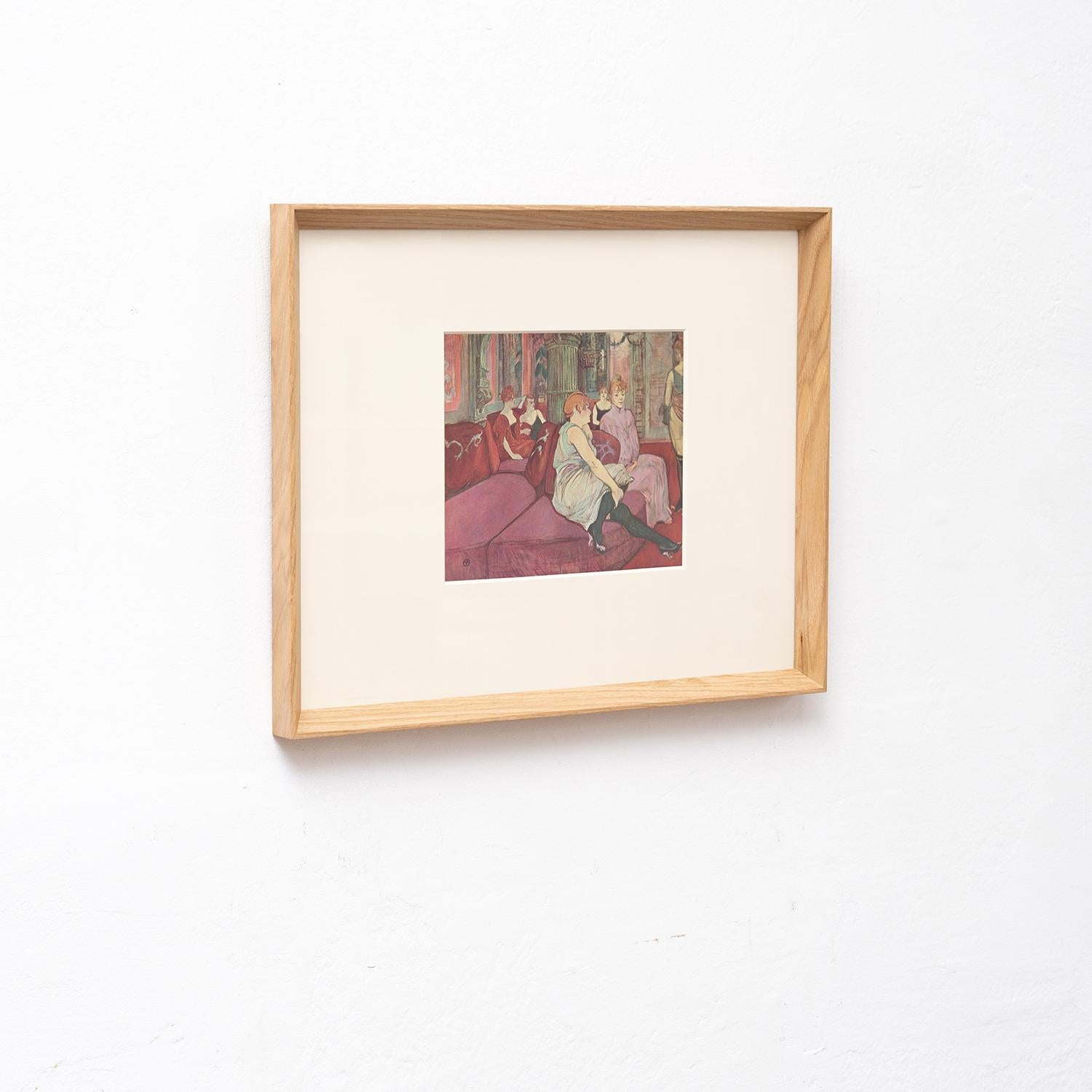 Mid-Century Modern Henri de Toulouse-Lautrec 1952 Cliché couleur, édition encadrée en vente