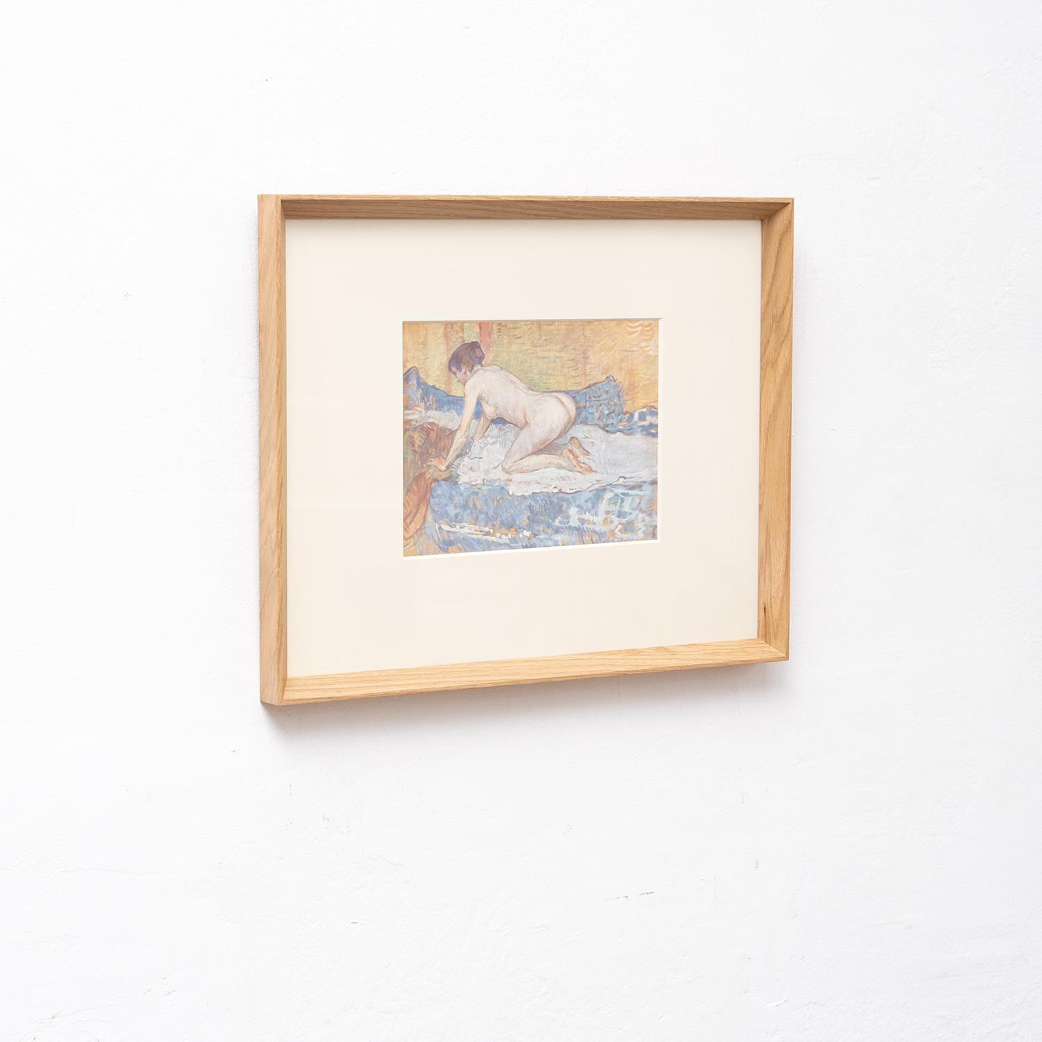 Henri de Toulouse-Lautrec 1952 Farbklischee, gerahmte Ausgabe (Moderne der Mitte des Jahrhunderts) im Angebot