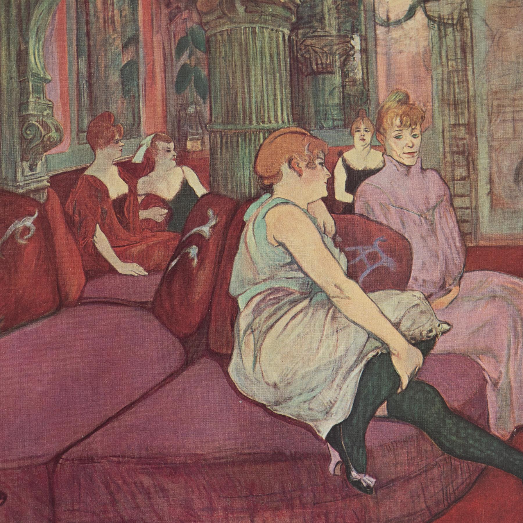 Français Henri de Toulouse-Lautrec 1952 Cliché couleur, édition encadrée en vente
