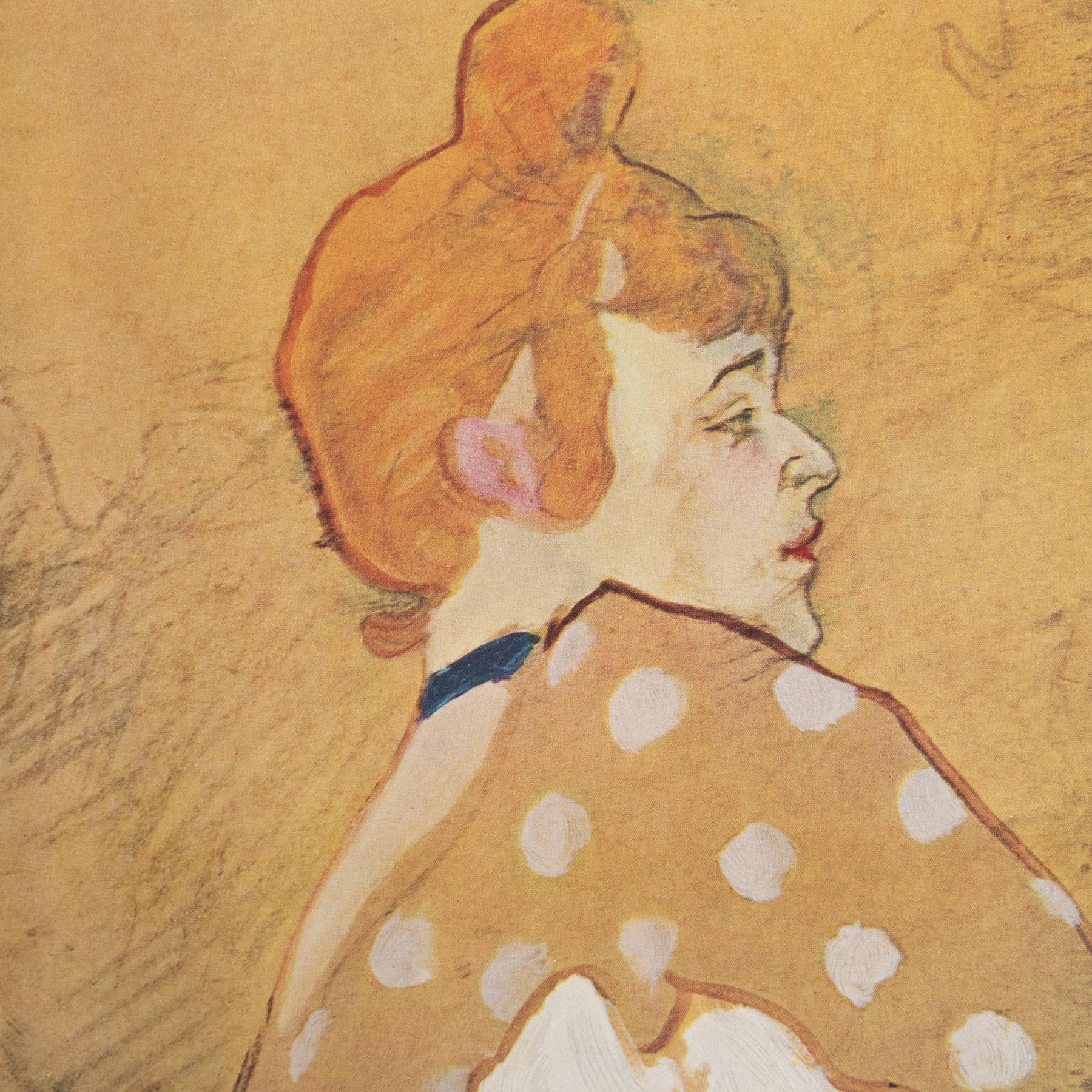Henri de Toulouse-Lautrec 1952 Farbklischee, gerahmte Ausgabe (Französisch) im Angebot