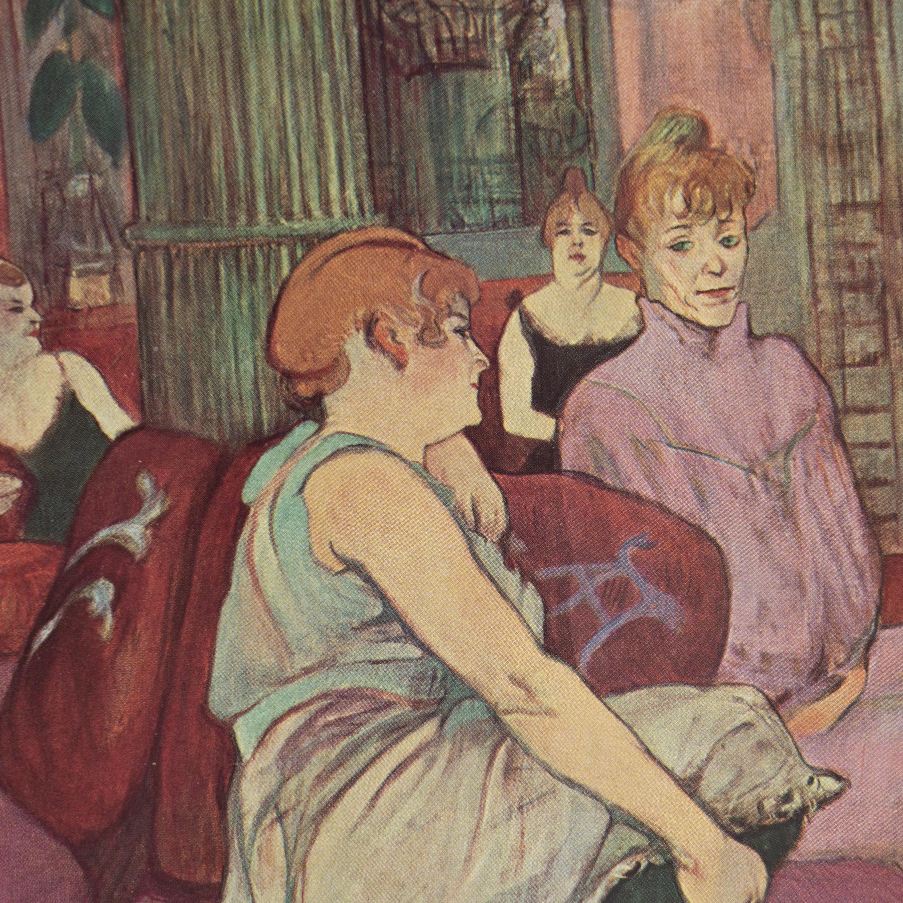 Henri de Toulouse-Lautrec 1952 Cliché couleur, édition encadrée Bon état - En vente à Barcelona, Barcelona