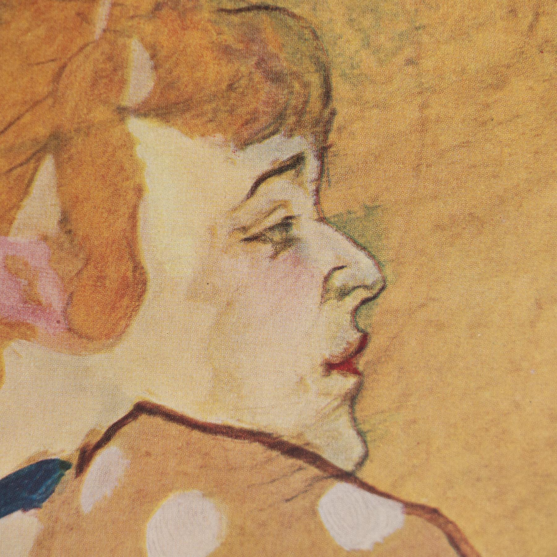 Henri de Toulouse-Lautrec 1952 Farbklischee, gerahmte Ausgabe (Mitte des 20. Jahrhunderts) im Angebot