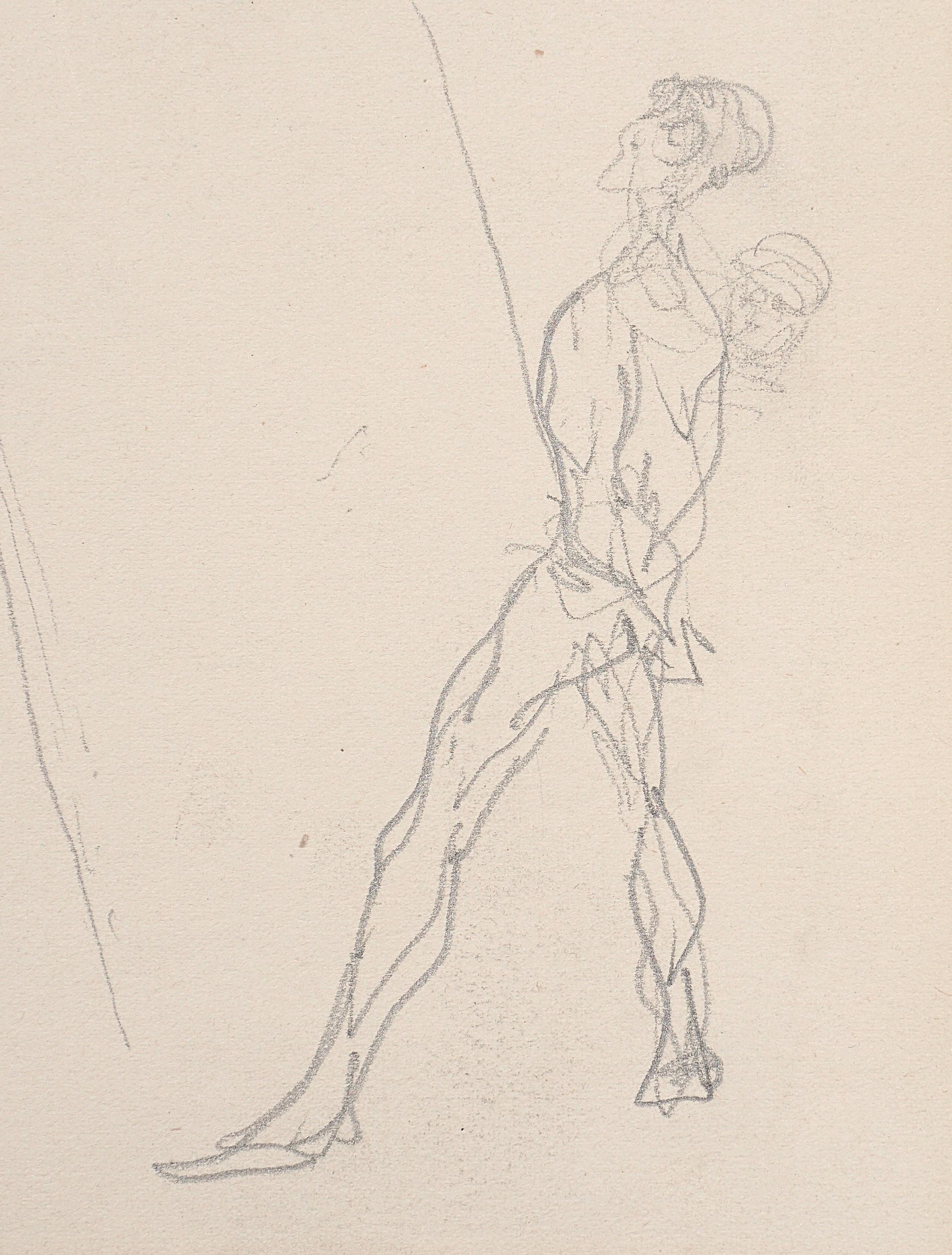 Henri De Toulouse Lautrec Pencil Drawings, Catalogued In Excellent Condition In Dallas, TX
