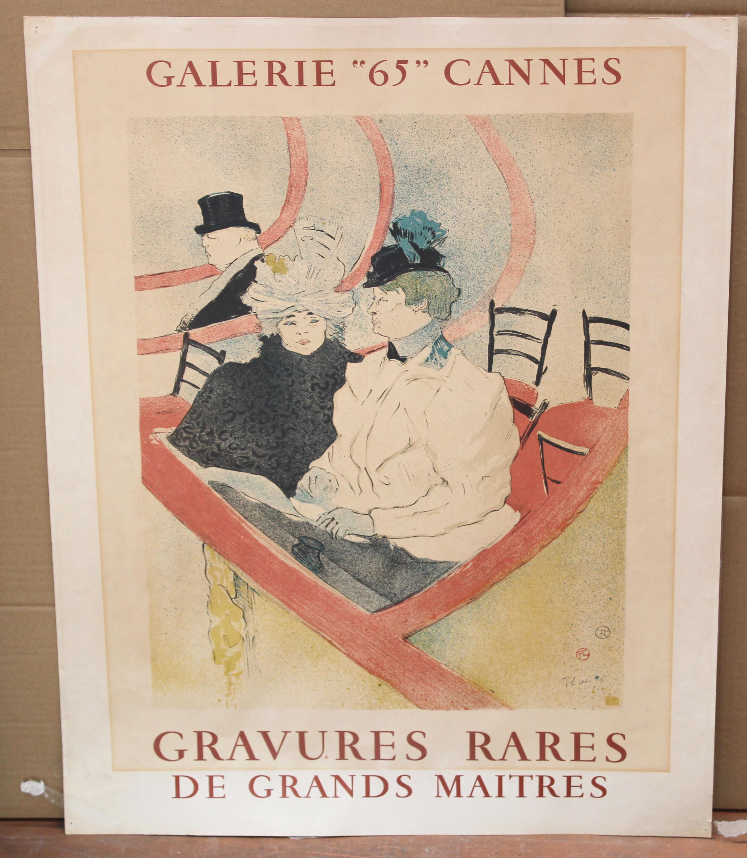 La Grande Loge - Galerie 65 Cannes - 1964 - Print de Henri de Toulouse-Lautrec (after)