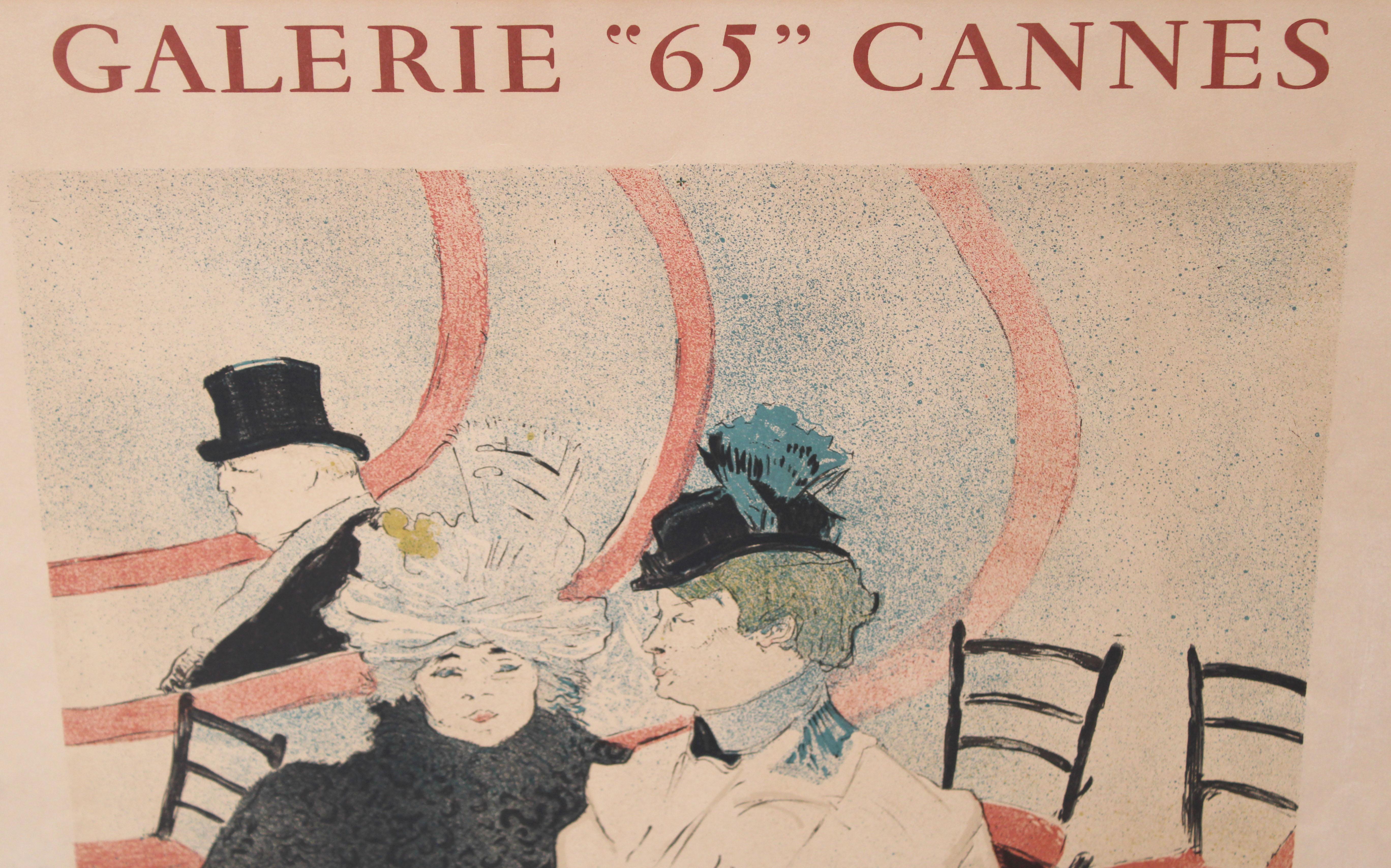 La Grande Loge - Galerie 65 Cannes - 1964 - Interior Print Beige de Henri de Toulouse-Lautrec (after)