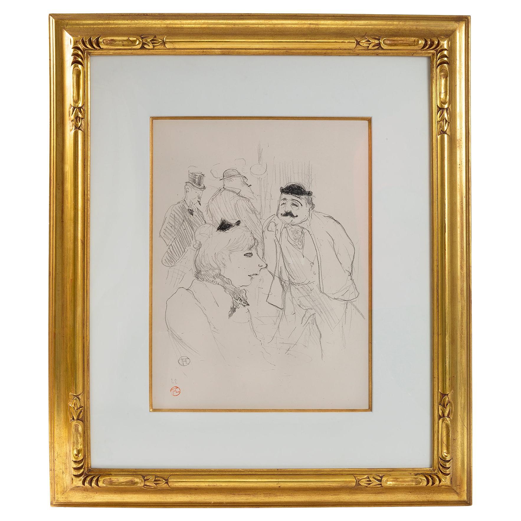 Henri de Toulouse-Lautrec "La Tige, Moulin Rouge" Lithographie
