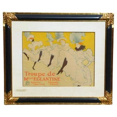 Antique Toulouse-Lautrec Color Lithograph, 1896 - La Troupe de Mademoiselle Eglantine