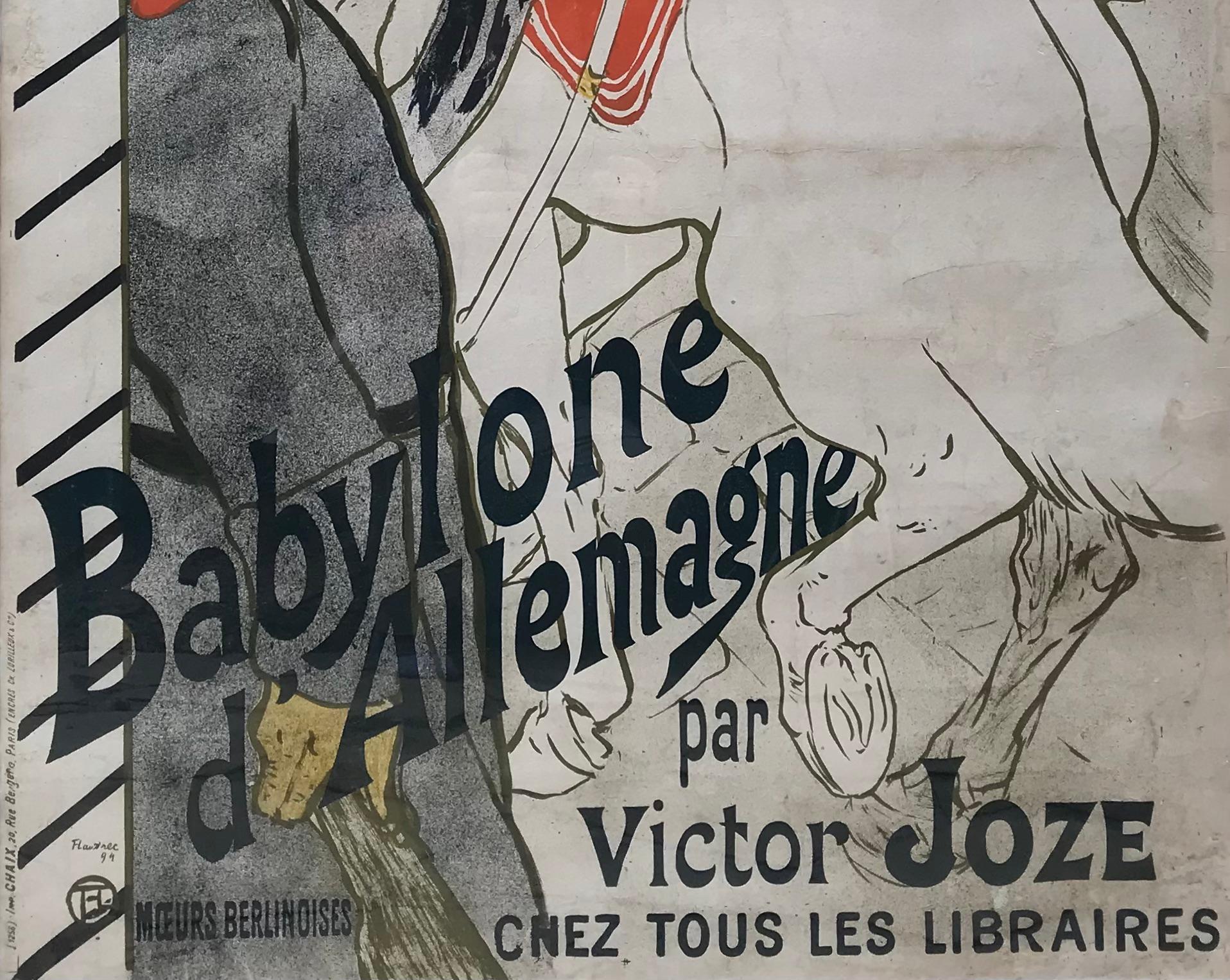 Henri de Toulouse-Lautrec Babylone D'Allemagne 1894 en venta 8