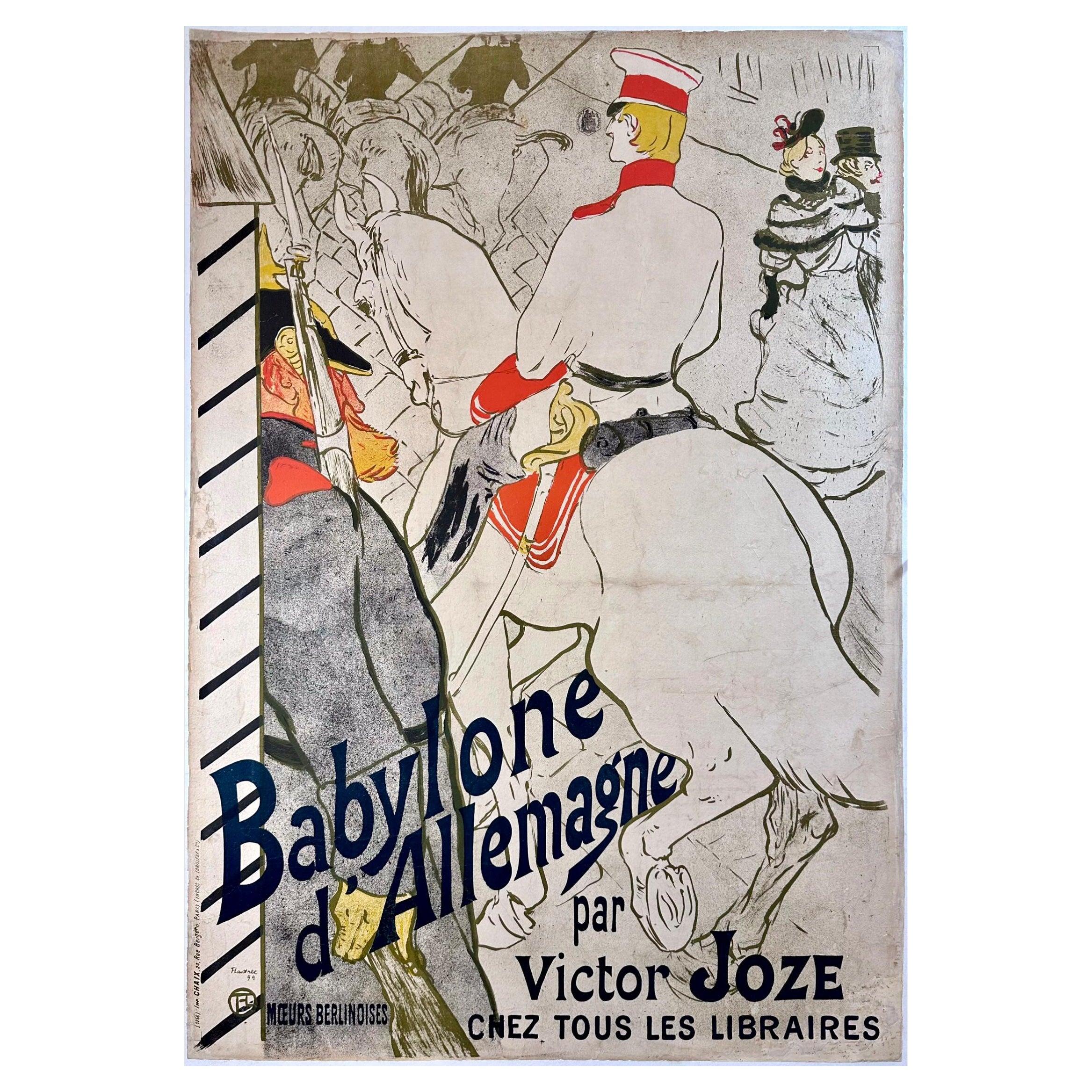 Henri de Toulouse-Lautrec (francés 1864 - 1901)
BABYLONE D'ALLEMAGNE Impreso en 1894

Litografía impresa en colores, 1894, sobre papel tejido con soporte de lino, impresa por Chaix, París, enmarcada con gusto con materiales de archivo.

Estado: